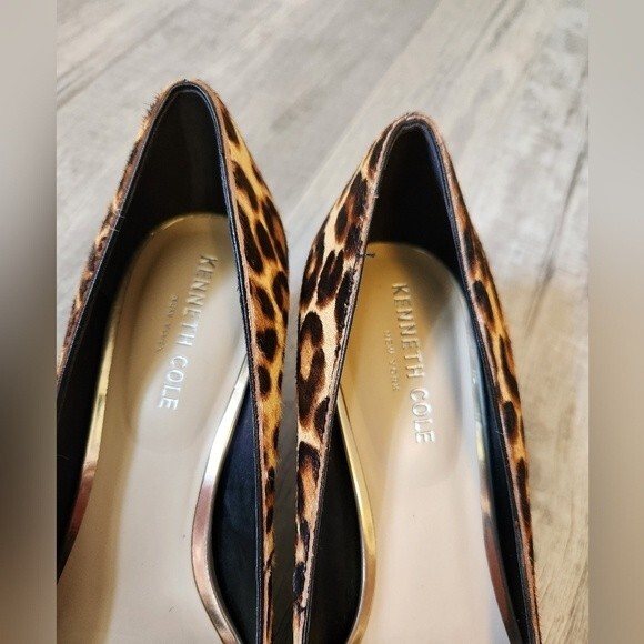 Kenneth Cole Morgan Animal Print Calf Hair Pointed Toe Pump size 8.5 - Picture 6 of 10